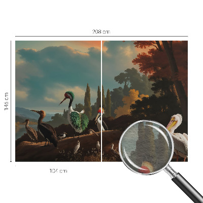 Luxusná tapeta Malebné vtáky