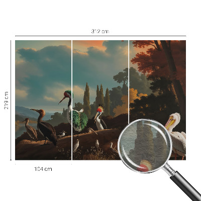 Luxusná tapeta Malebné vtáky