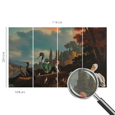 Luxusná tapeta Malebné vtáky