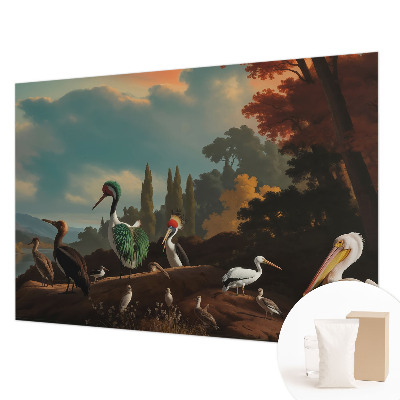 Luxusná tapeta Malebné vtáky