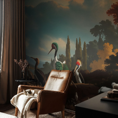 Luxusná tapeta Malebné vtáky