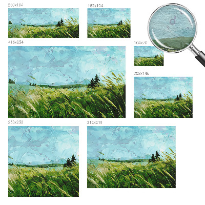 Vliesová fototapeta na stenu Zelené krajiny