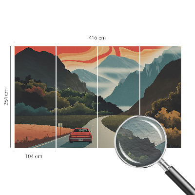 Vliesová fototapeta do obývačky Horské dobrodružstvo