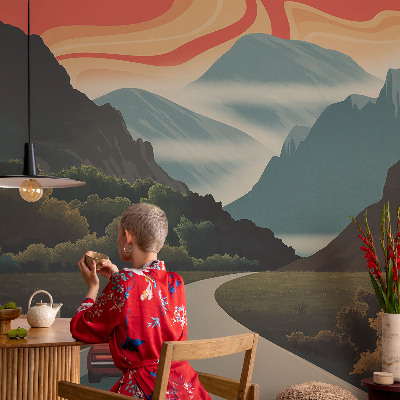 Vliesová fototapeta do obývačky Horské dobrodružstvo