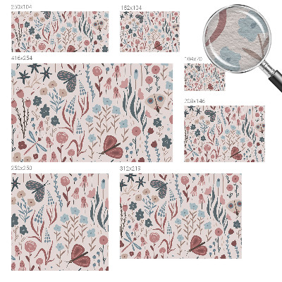 Vliesová fototapeta do spálne Kvety hmyz