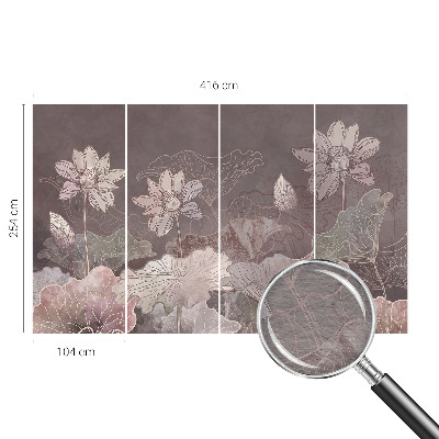 Fototapeta na mieru do spálne Pokojná botanika