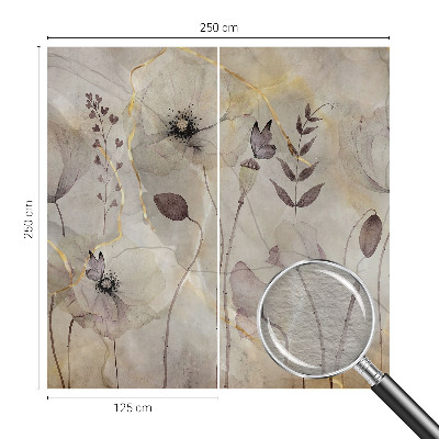 Vliesová fototapeta do obývačky Jemné kvety