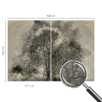 Moderná fototapeta Tajomné stromy