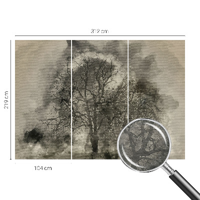 Moderná fototapeta Tajomné stromy