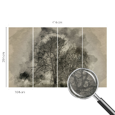 Moderná fototapeta Tajomné stromy