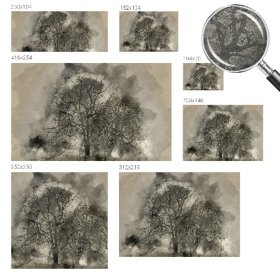 Moderná fototapeta Tajomné stromy