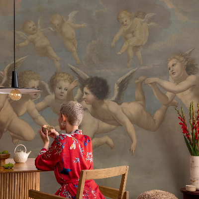 Moderná fototapeta na mieru Anjelské postavy