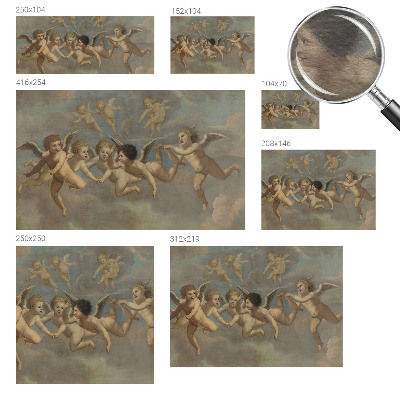 Moderná fototapeta na mieru Anjelské postavy