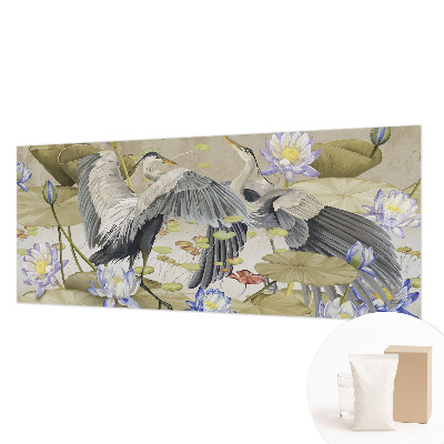 Fototapeta do spálne Vtáky a ľalie