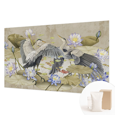 Fototapeta do spálne Vtáky a ľalie