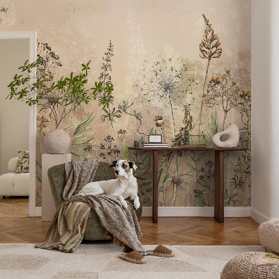 Vliesová fototapeta do spálne Rustikálne kvety