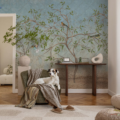 Fotografická tapeta vliesová Vtáky v stromoch