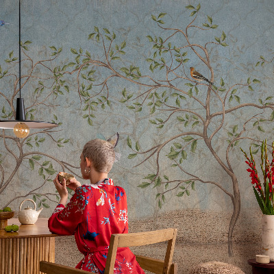 Fotografická tapeta vliesová Vtáky v stromoch