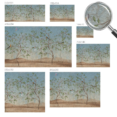 Fotografická tapeta vliesová Vtáky v stromoch