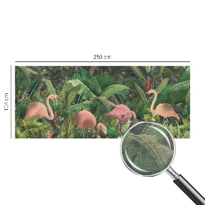 Fototapeta s potlačou na vliese Ružové plameniaky