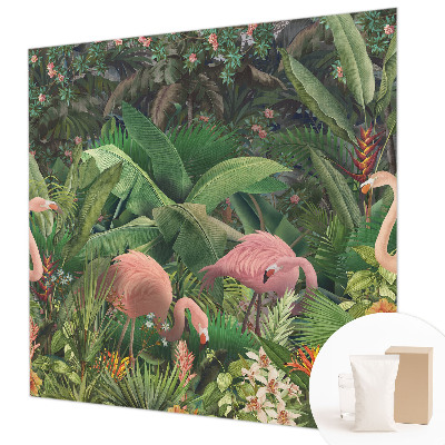 Fototapeta s potlačou na vliese Ružové plameniaky