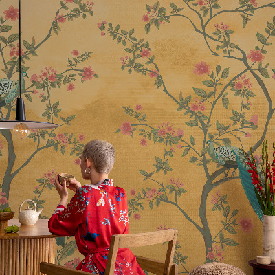 Luxusná tapeta Pávy