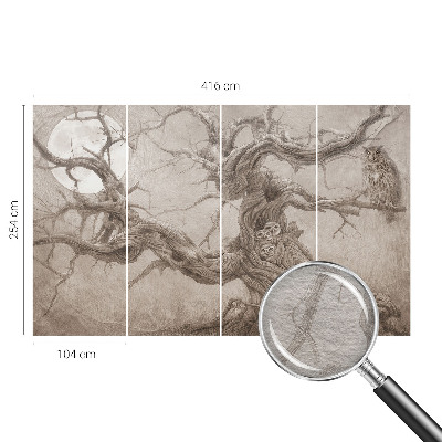 Vliesová fototapeta do spálne Nočné vtáky