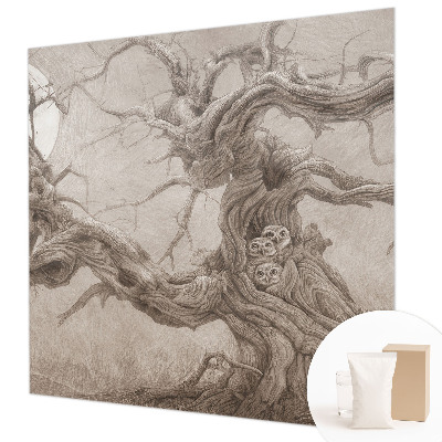 Vliesová fototapeta do spálne Nočné vtáky