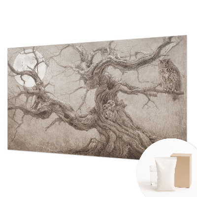 Vliesová fototapeta do spálne Nočné vtáky