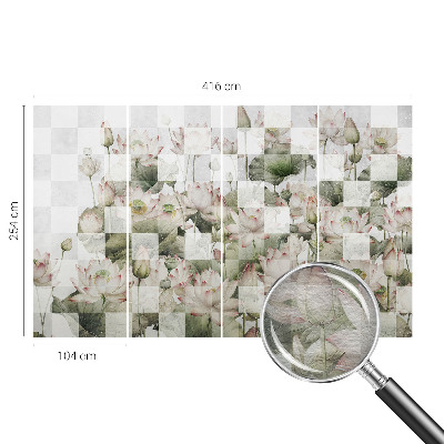 Fotografická tapeta vliesová Lotosové vzory