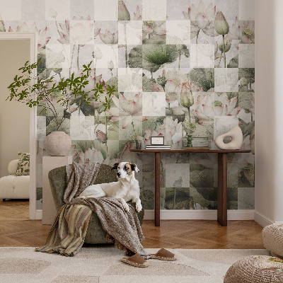 Fotografická tapeta vliesová Lotosové vzory