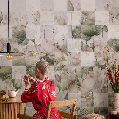 Fotografická tapeta vliesová Lotosové vzory