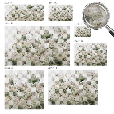 Fotografická tapeta vliesová Lotosové vzory