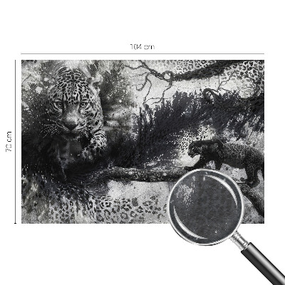 Fototapeta s potlačou na vliese Abstraktné leopardy