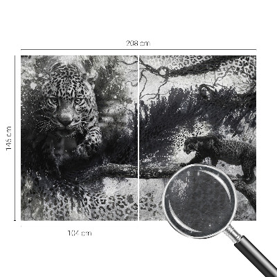 Fototapeta s potlačou na vliese Abstraktné leopardy