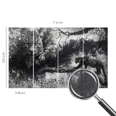 Fototapeta s potlačou na vliese Abstraktné leopardy