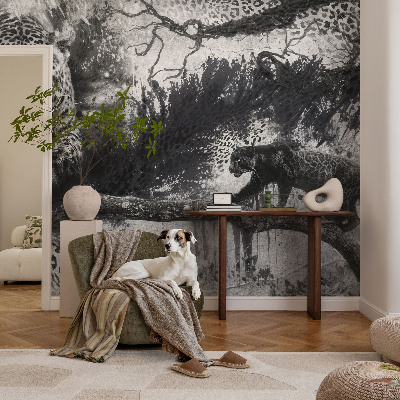 Fototapeta s potlačou na vliese Abstraktné leopardy