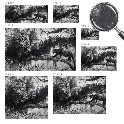 Fototapeta s potlačou na vliese Abstraktné leopardy