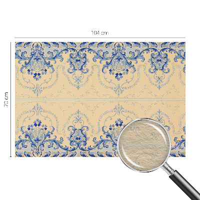 Dekoratívna fototapeta na stenu Modré ozdoby