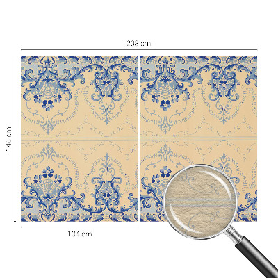 Dekoratívna fototapeta na stenu Modré ozdoby