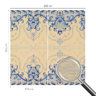 Dekoratívna fototapeta na stenu Modré ozdoby