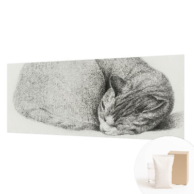 Vliesová fototapeta na stenu Zrolovaná mačka