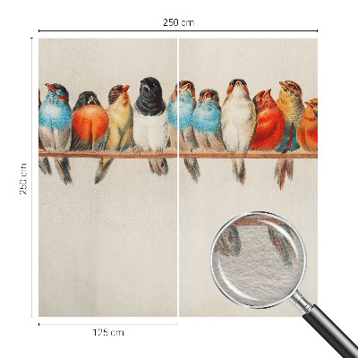 Fototapeta na mieru Vtáky na konári