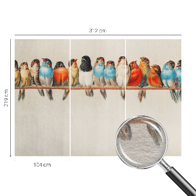 Fototapeta na mieru Vtáky na konári