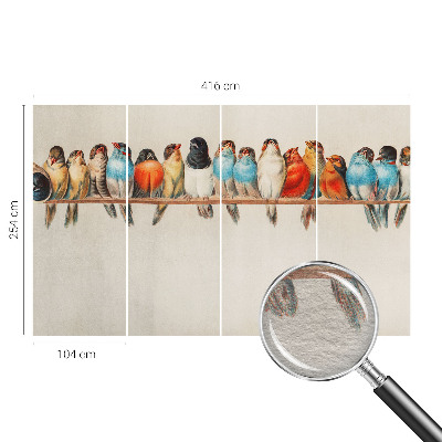 Fototapeta na mieru Vtáky na konári