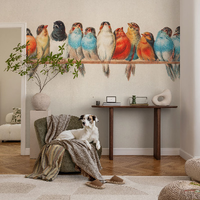 Fototapeta na mieru Vtáky na konári