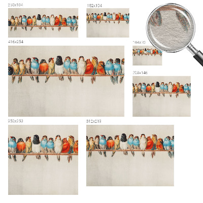 Fototapeta na mieru Vtáky na konári