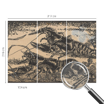 Fotografická tapeta na vliese Vodný rak