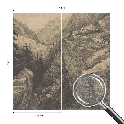 Fototapeta s potlačou na vliese Malebné hory