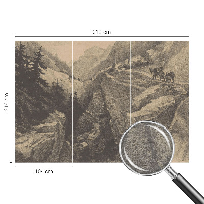 Fototapeta s potlačou na vliese Malebné hory